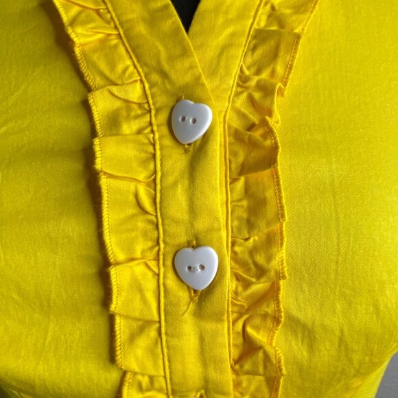 Wedtrend 1950s Retro Dress Womens Size Small Yellow Rockabilly Tradwife - Picture 8 of 15